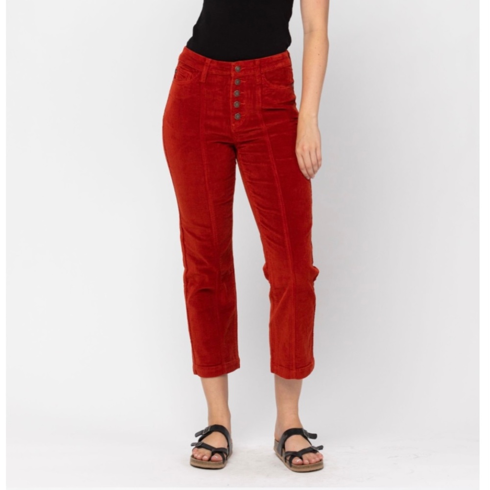 Judy Blue Cropped Corduroy Womens Jeans